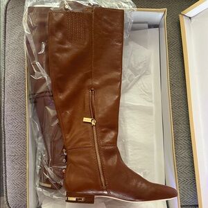 NEW in box Michael Kors Elegant Brown Leather Knee-High Boots size 6 Womens